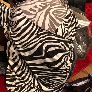 Zebra print silk shirt